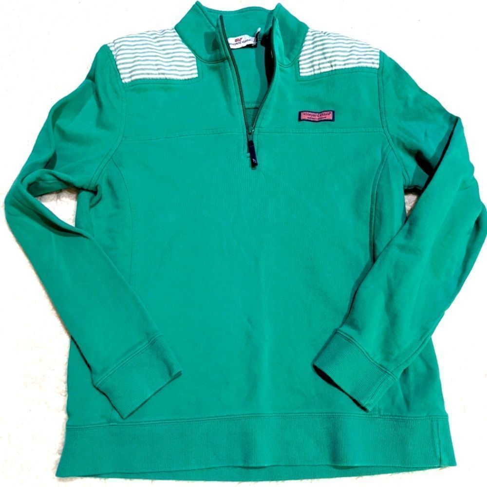 Women's Green Vineyard Vines Pullover Shep Shirt Size Medium